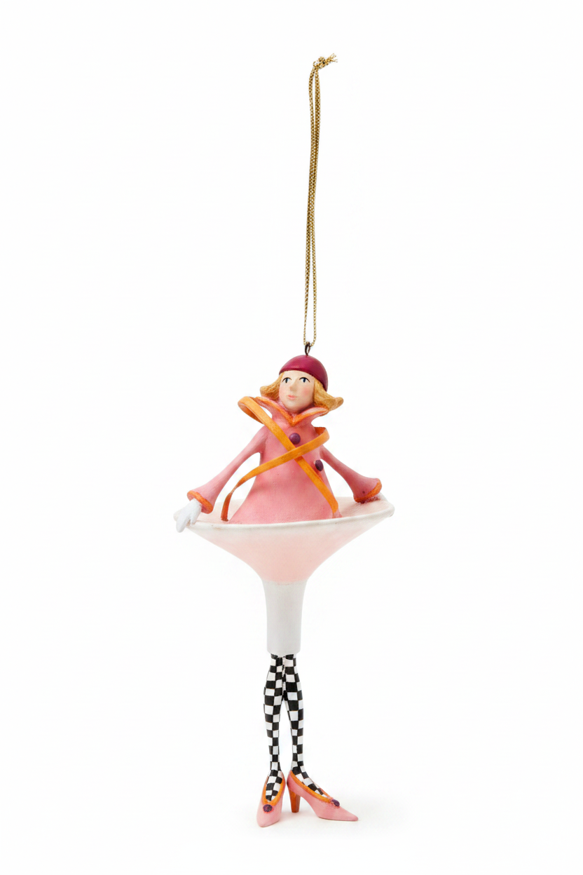 Patience Brewster Mini COSMOPOLITAN Cocktail Ornament