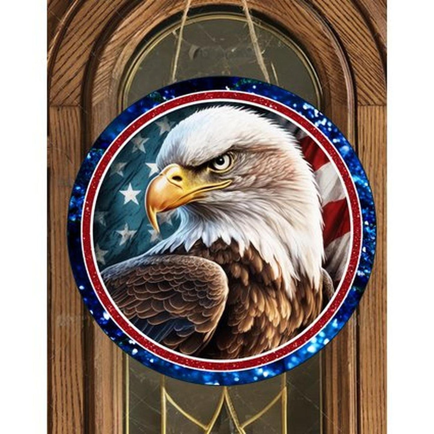 Patriotic American Eagle Four Round Sign