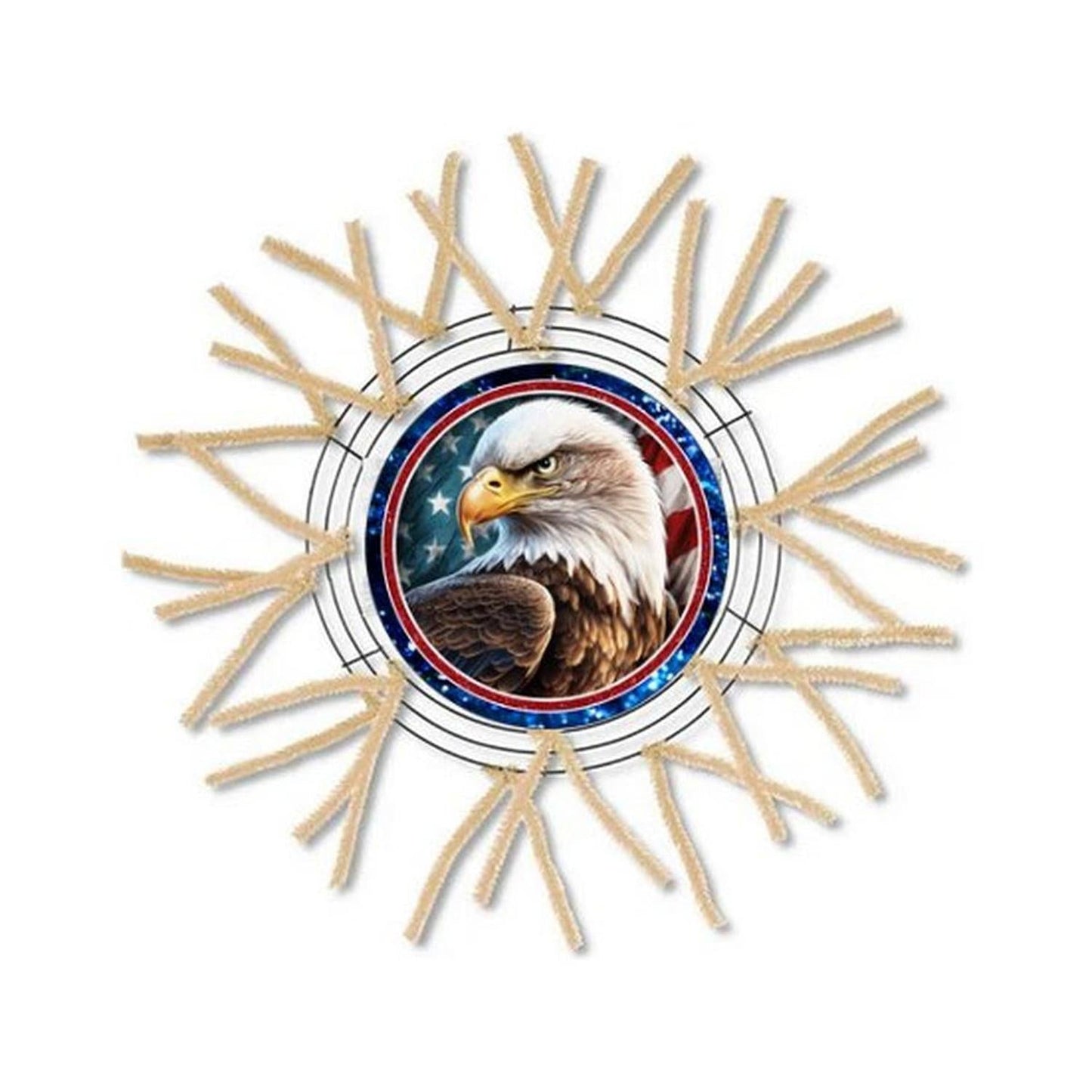 Patriotic American Eagle Four Round Sign