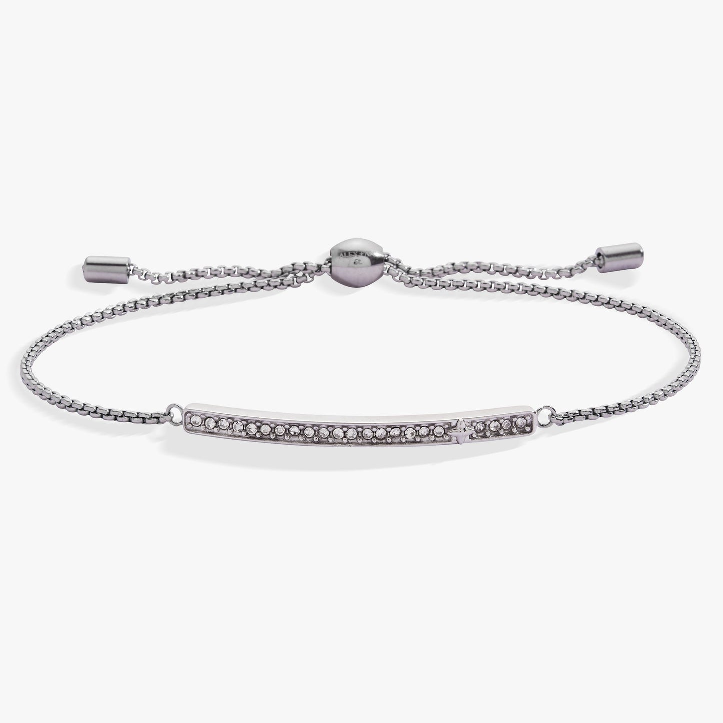 April Everyday Birthstone Pave Bolo Bracelet