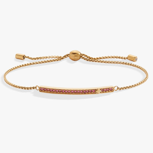 October Everyday Birthstone Pave Bolo Bracelet