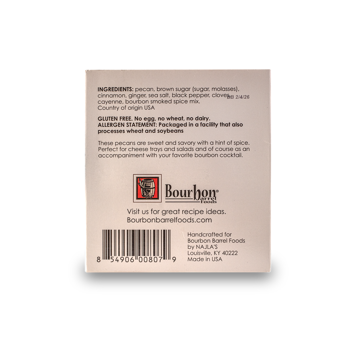 Bourbon Barrel Foods Bourbon Smoked Pecans