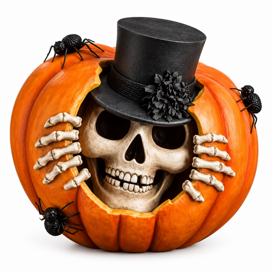 Peek-A-Boo Skelly Halloween Decor by Bethany Lowe Designs RETIRED
