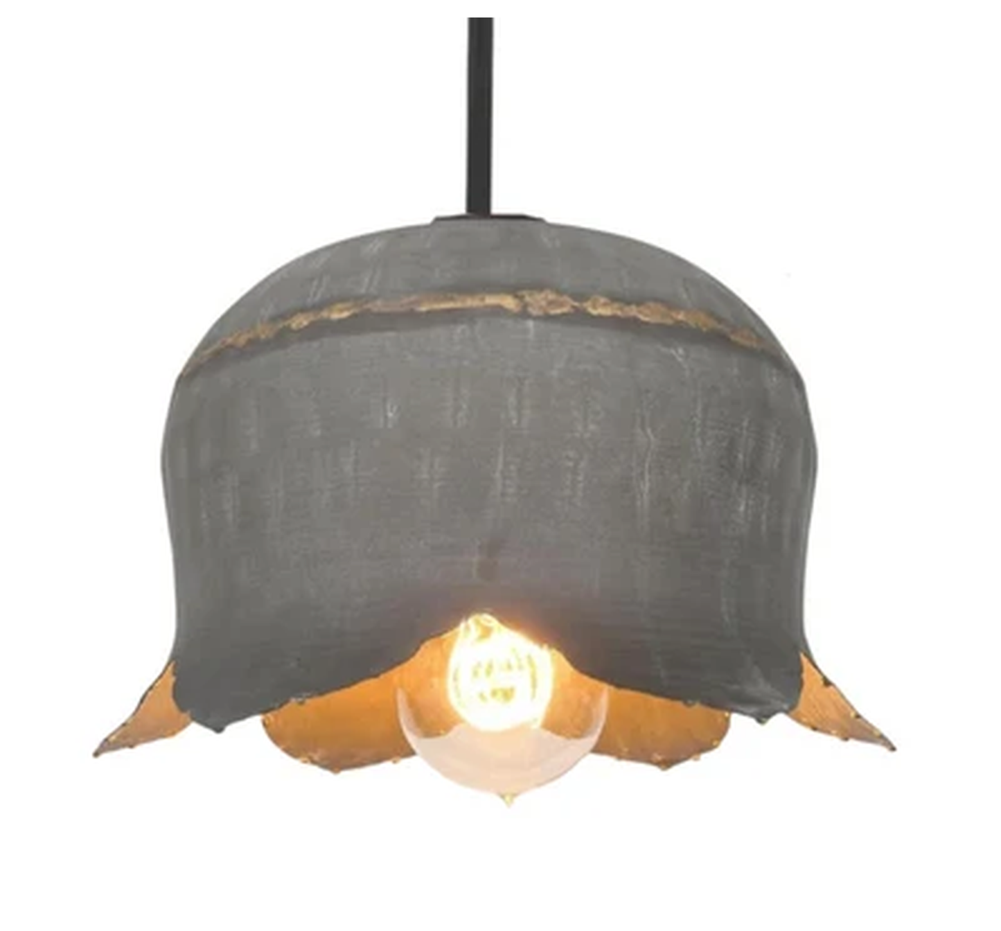 Lotus Galvanized Ceiling Light