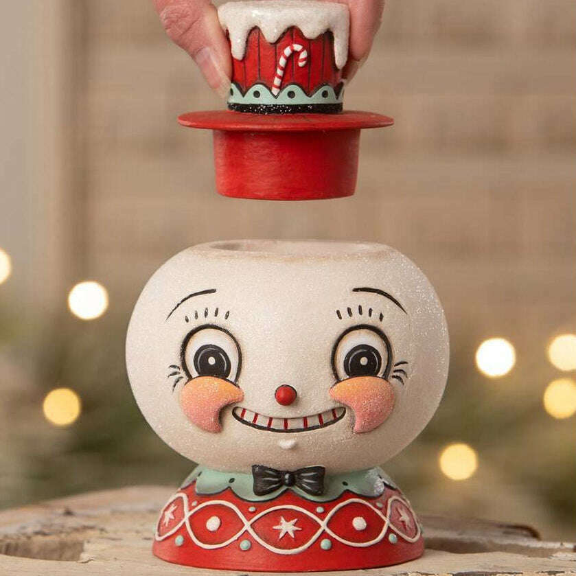 Peppermint Snow Beau Container by Johanna Parker for Bethany Lowe LAST ONE!