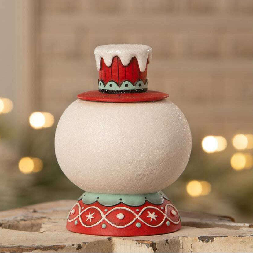 Peppermint Snow Beau Container by Johanna Parker for Bethany Lowe LAST ONE!