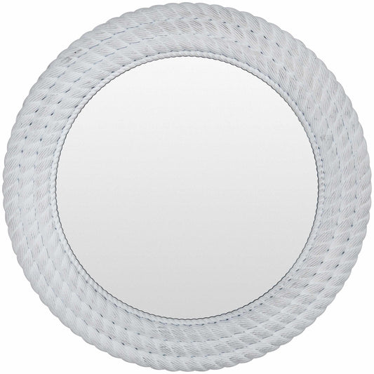 Polverigi Round White Mirror - Clearance