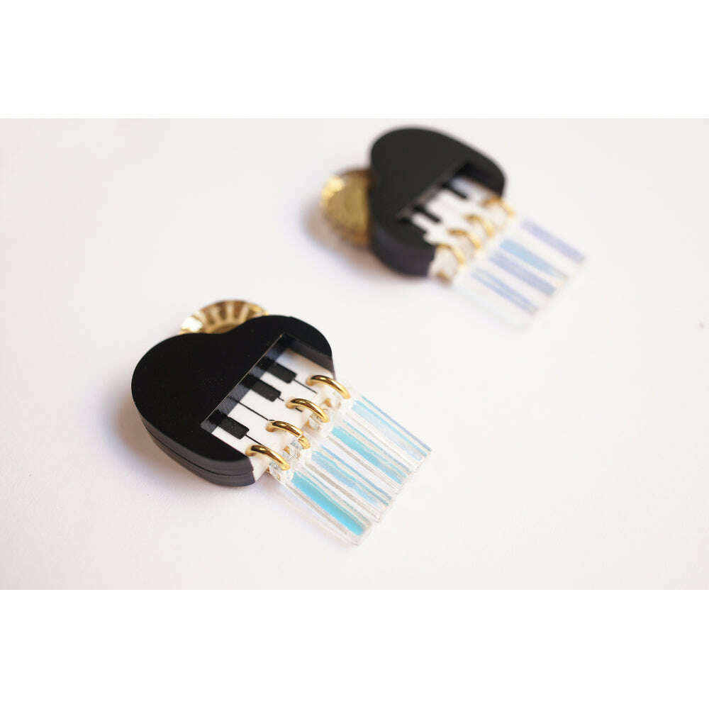 Piano cloud with sun earrings by Laliblue