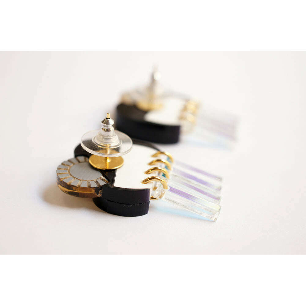 Piano cloud with sun earrings by Laliblue
