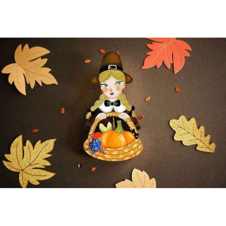 Pilgrim Thanksgiving Brooch by Laliblue