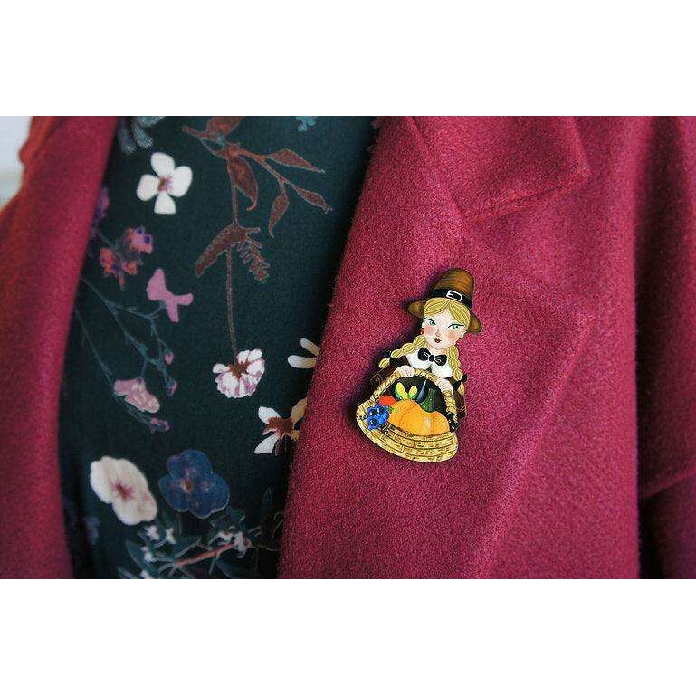 Pilgrim Thanksgiving Brooch by Laliblue