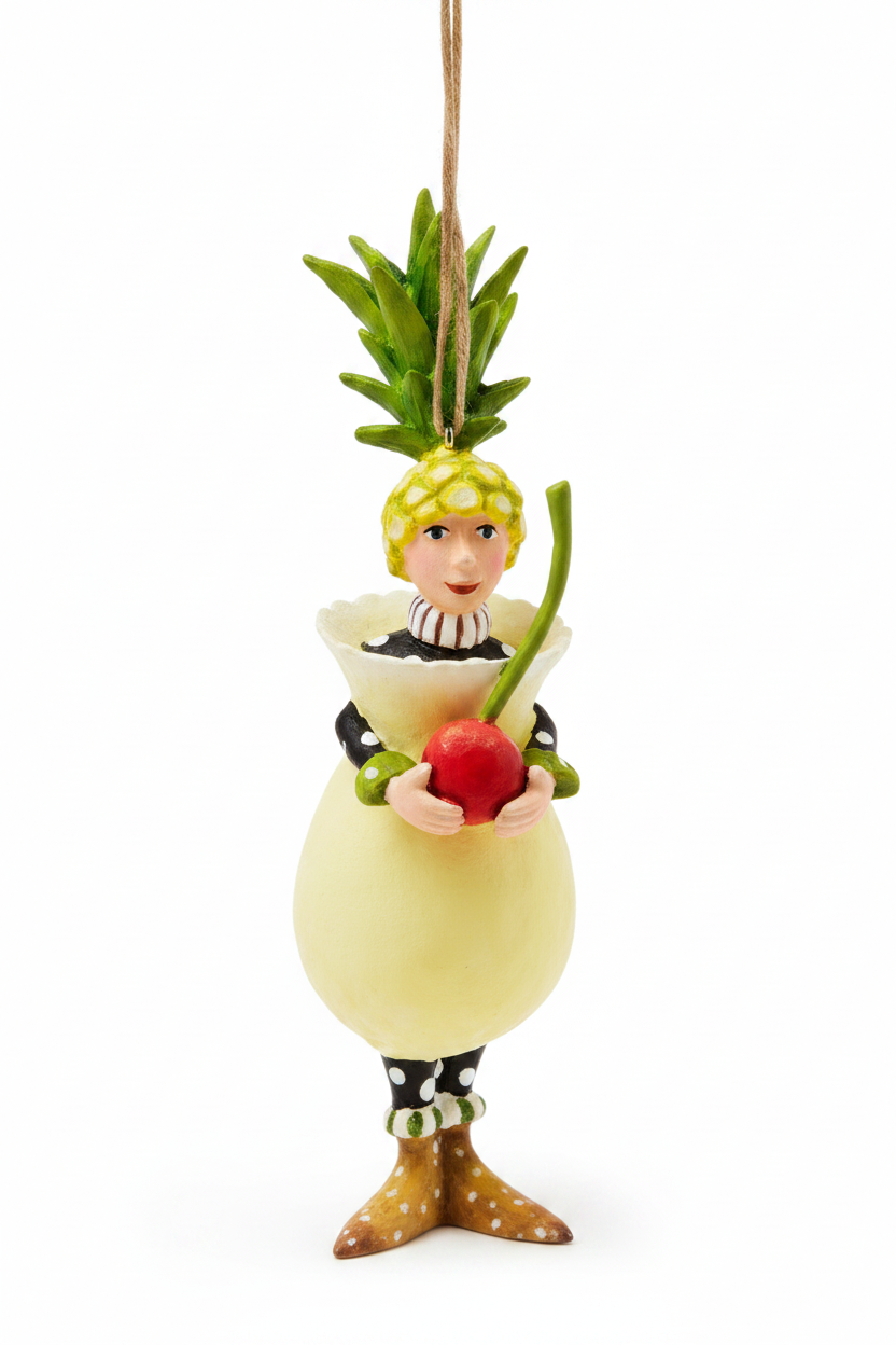 Patience Brewster Mini PINA COLADA Cocktail Ornament