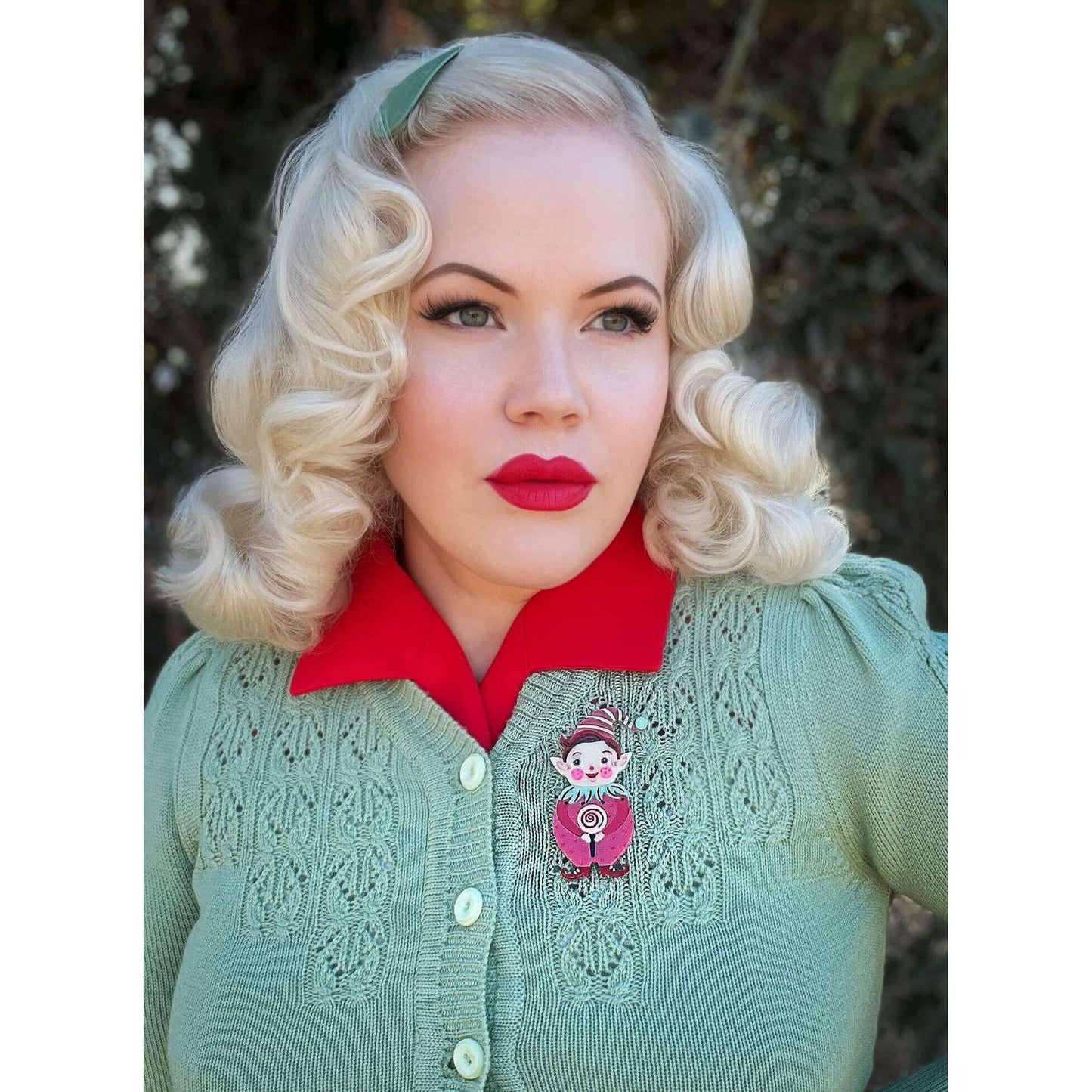 PINK North Pole Apprentice Brooch by Johanna Parker x Lipstick & Chrome