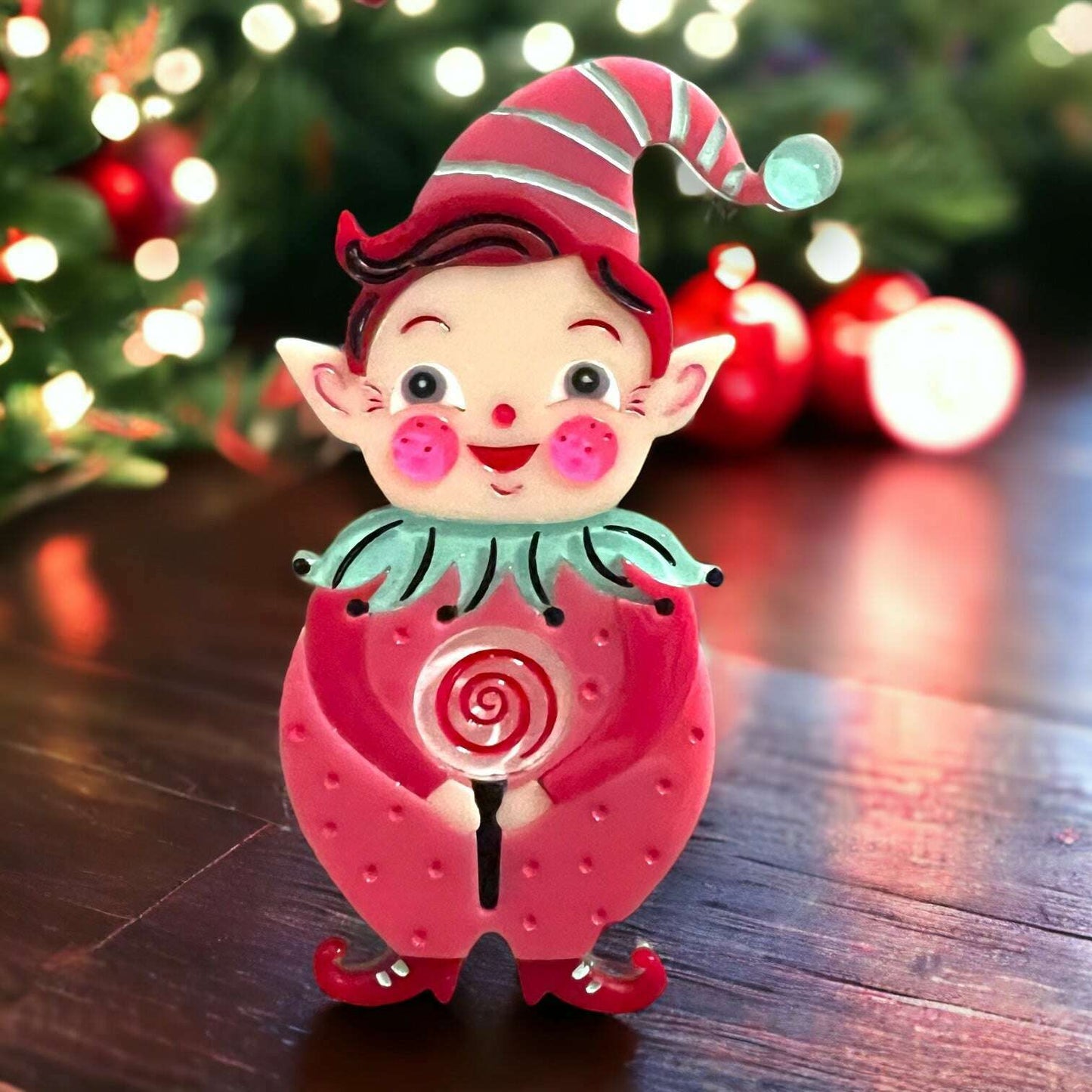 PINK North Pole Apprentice Brooch by Johanna Parker x Lipstick & Chrome