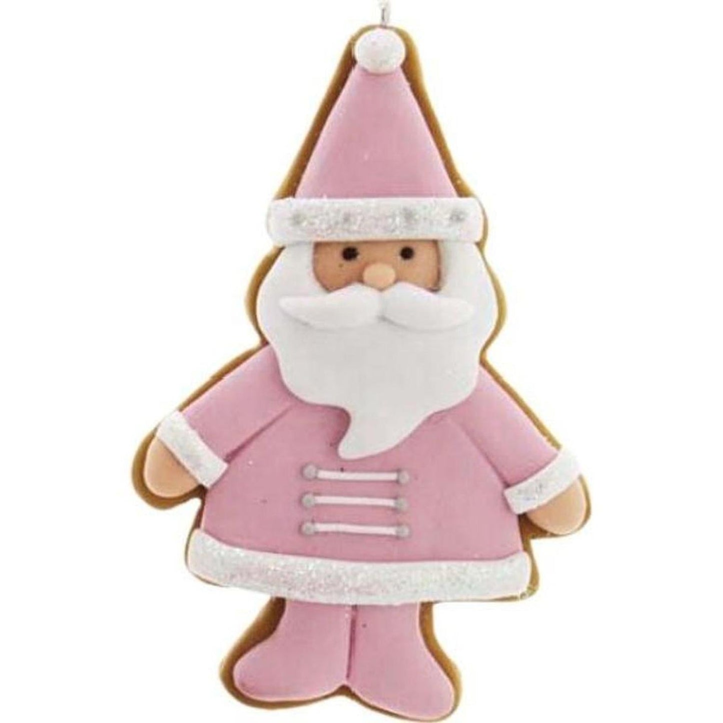 Pink White Holiday Ornaments