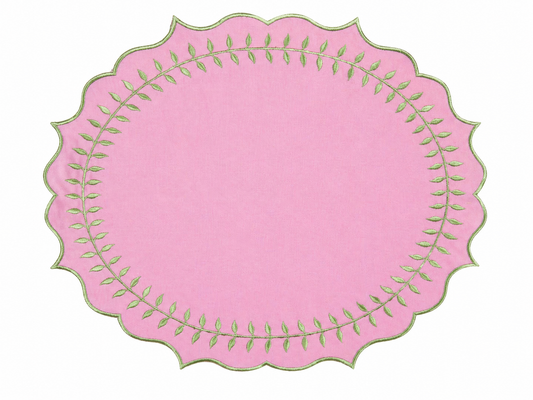 Palm Beach Pink & Green PLACEMAT & NAPKIN