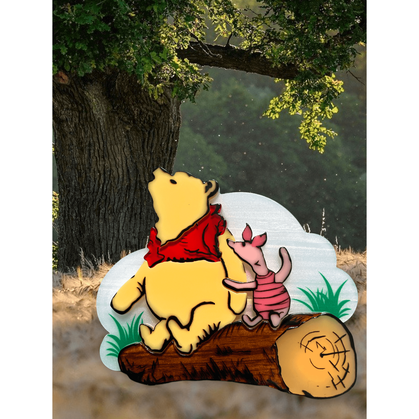 "Pooh and Piglet" Brooch by Lipstick & Chrome