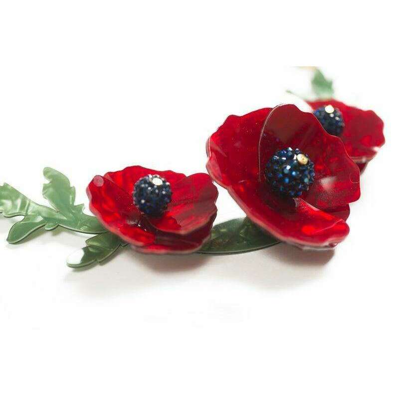 Poppies Necklace by Laliblue