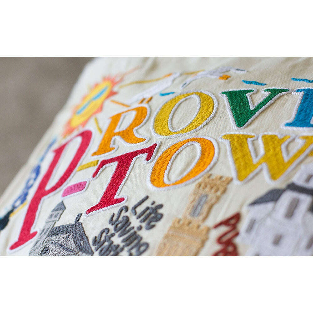 Provincetown Hand-Embroidered Pillow
