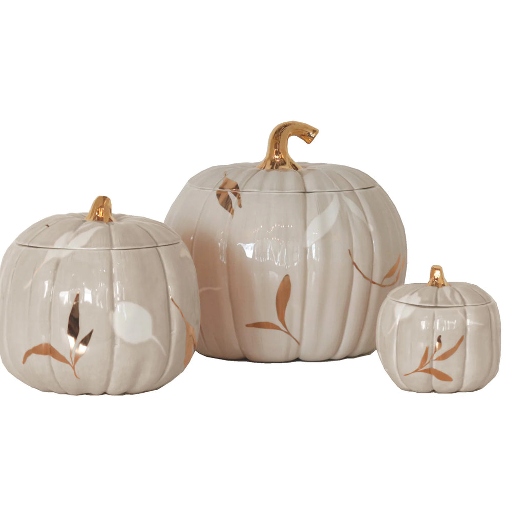 Layered Leaves Pumpkin Jars Color Sample Tiles