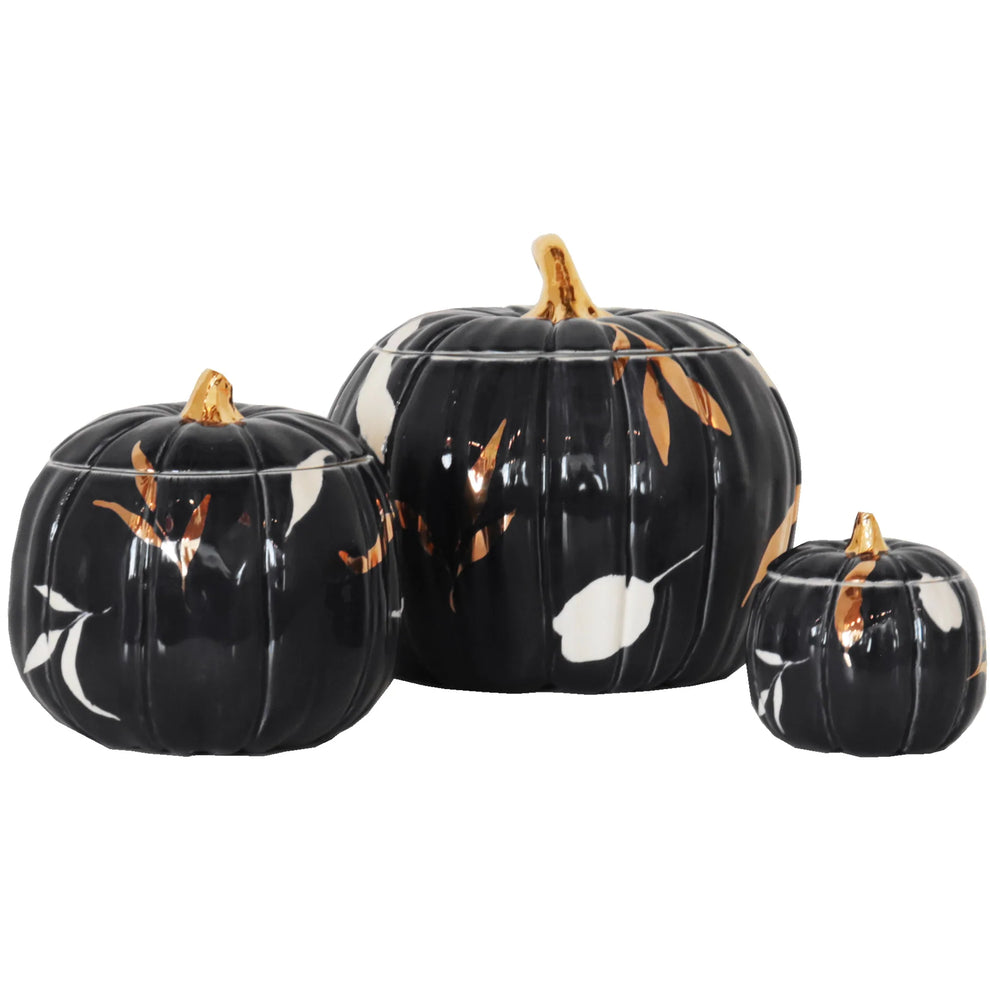 Layered Leaves Pumpkin Jars Color Sample Tiles