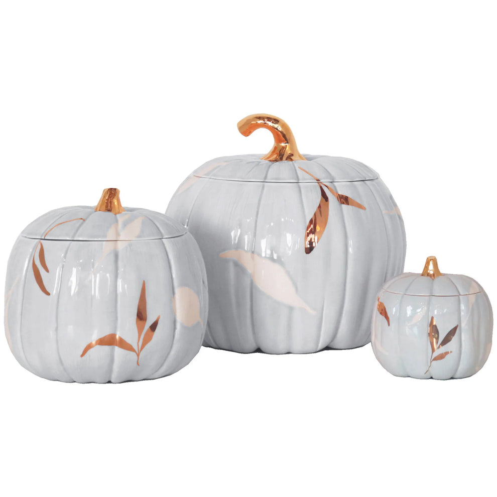 Layered Leaves Pumpkin Jars Color Sample Tiles