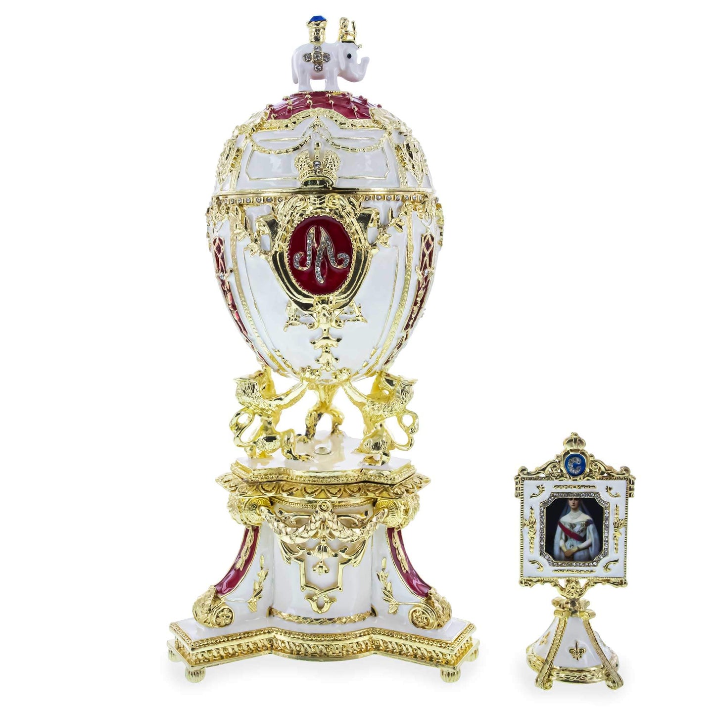 1903 Royal Danish Musical Imperial Easter Egg 9.6 Inches