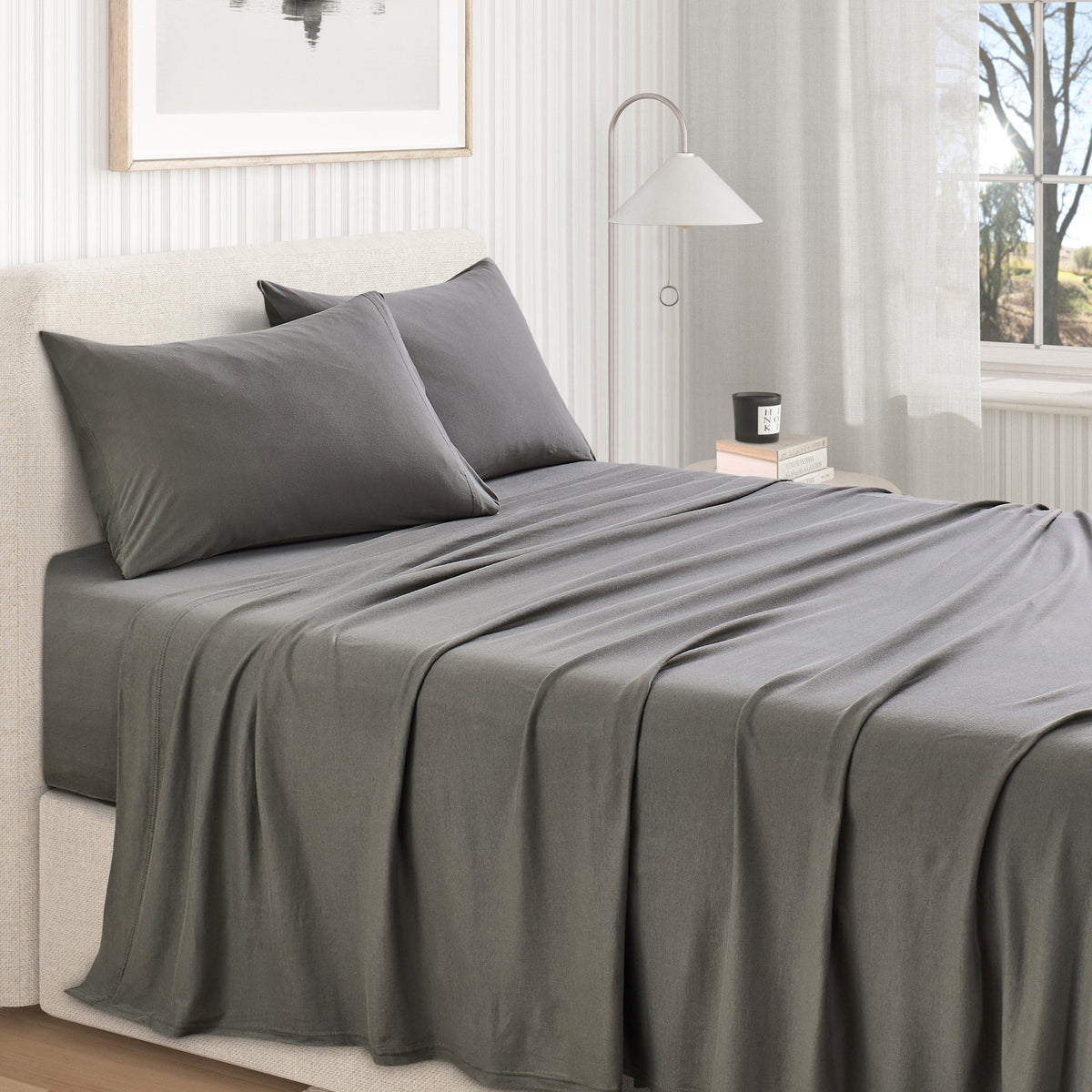 100% Organic Cotton Jersey Knit Sheets