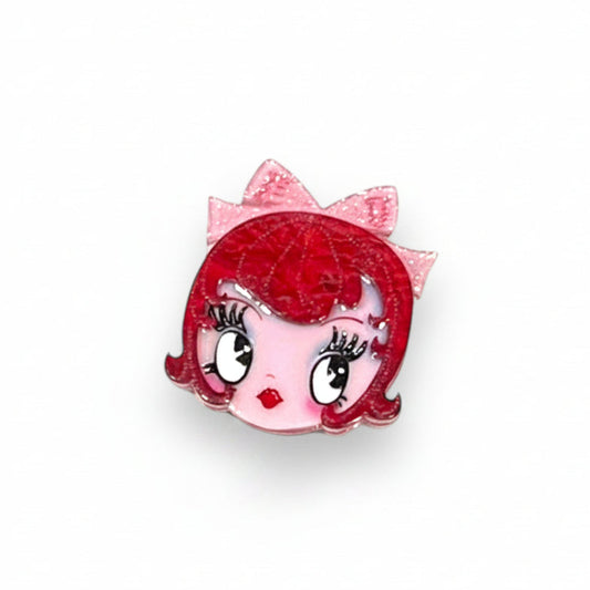 Lottie Dolly Mini Brooch by Miss Fluff x Lipstick & Chrome
