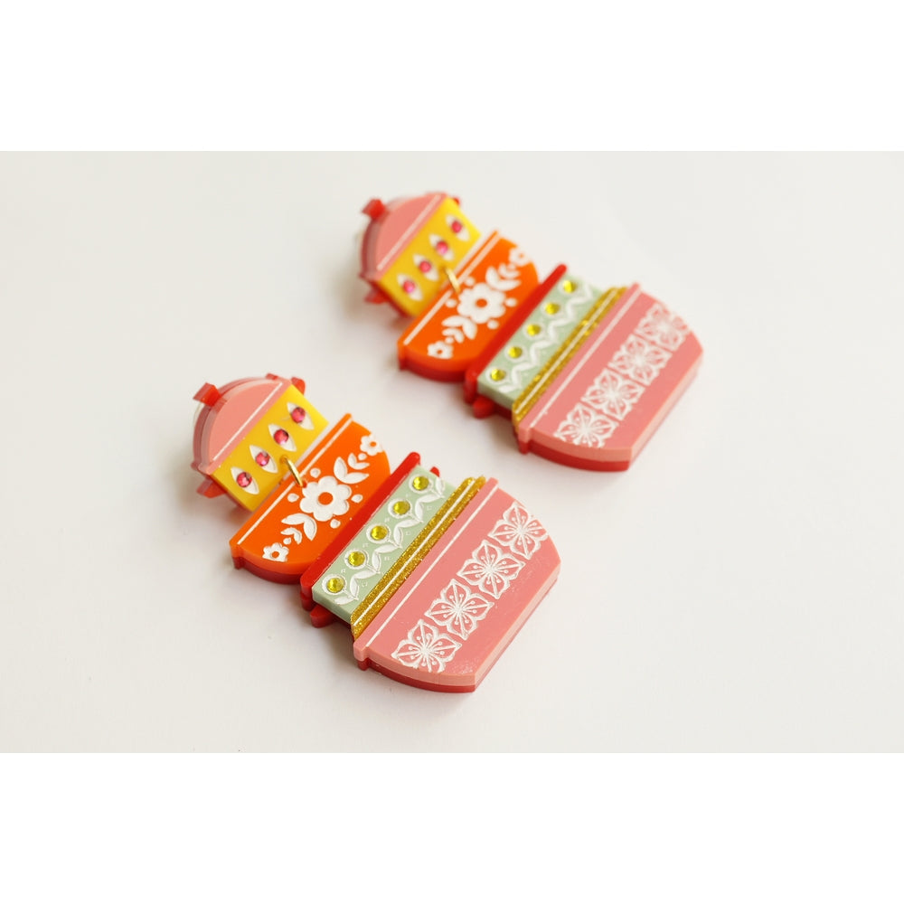 Retro Pyrex Container Earrings by Laliblue – Retro Statement Jewelry Laliblue