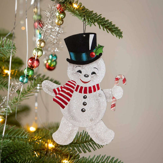 Retro Rockin' Snowman Ornament | Christmas Decor by Bethany Lowe | SHIPS MID NOVEMBER