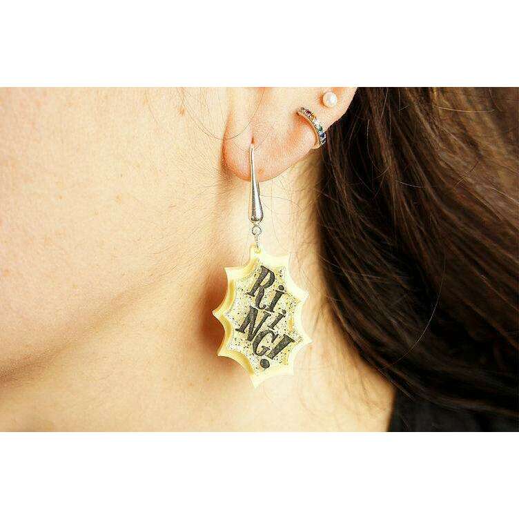 Retro Telephone Earrings by Laliblue