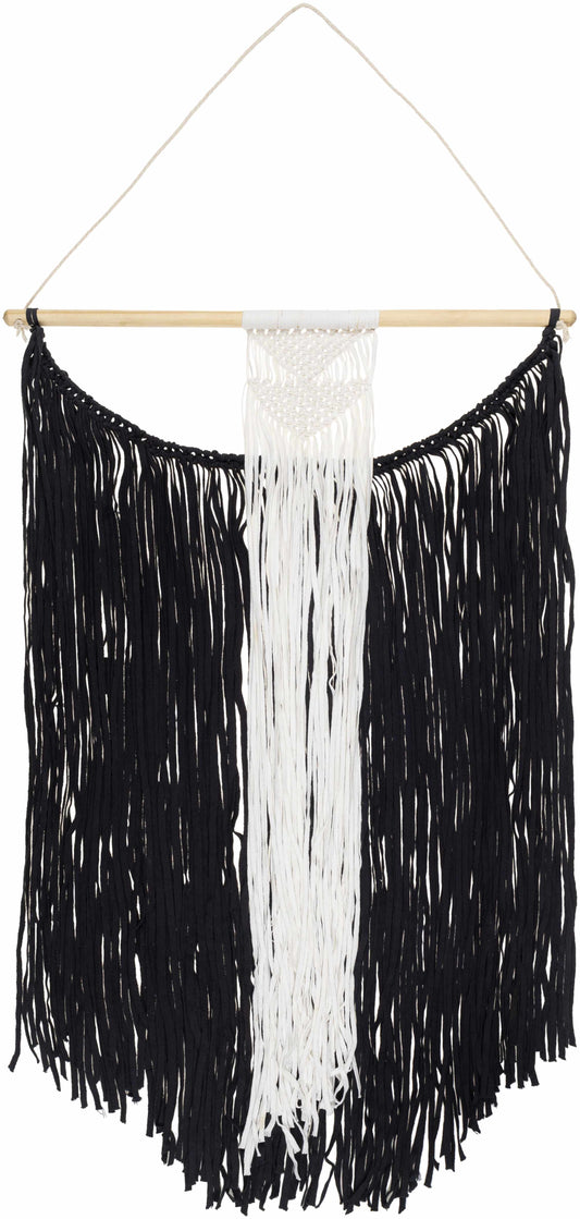 Rosebank Boho Black and White Wall Hanging - Clearance
