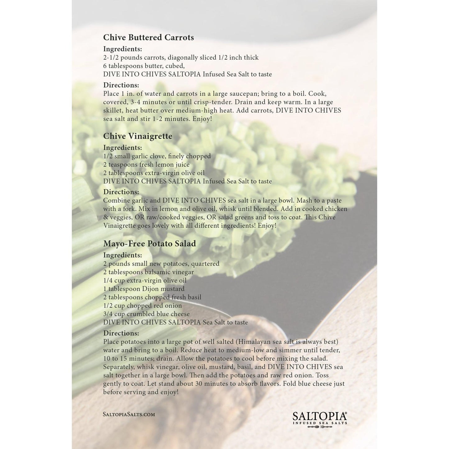 Chive Salt: DIVE INTO CHIVES