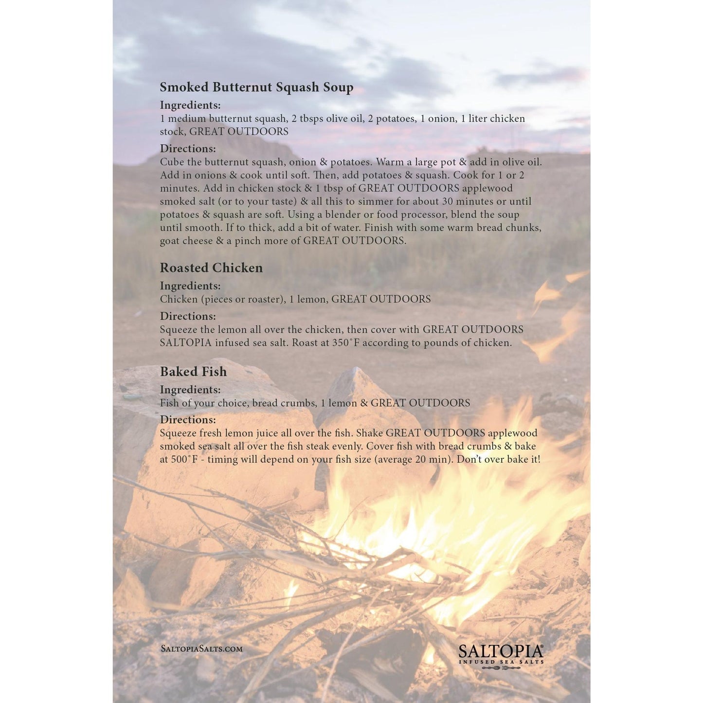 Applewood Smoked Salt: GREAT OUTDOORS