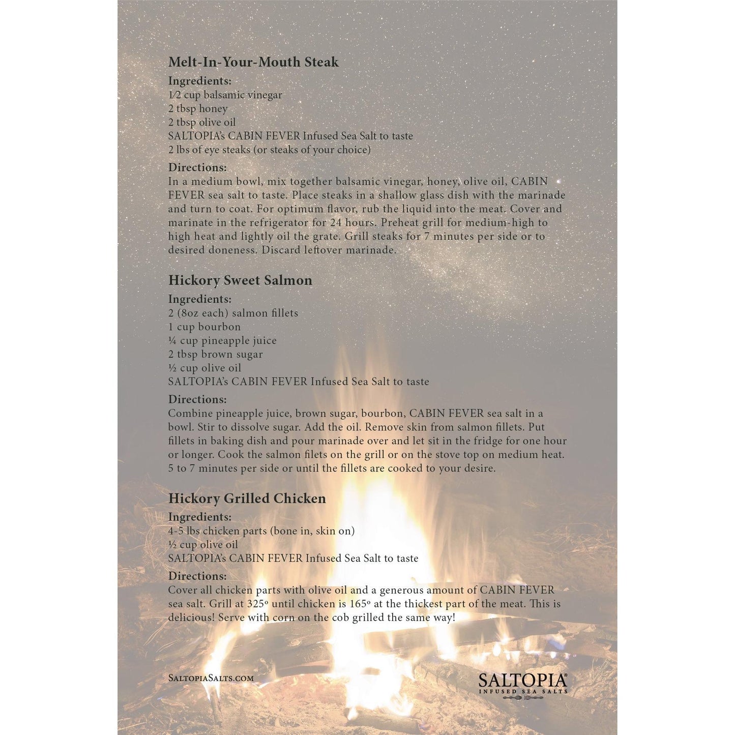 Hickory Salt: CABIN FEVER