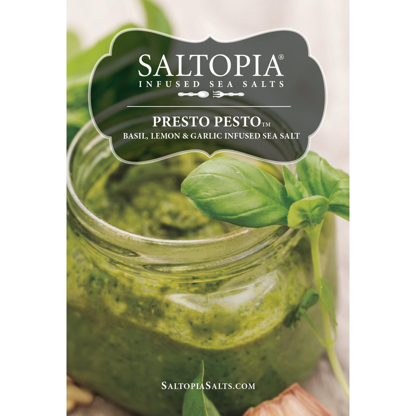 Basil, Garlic & Lemon Salt: PRESTO PESTO