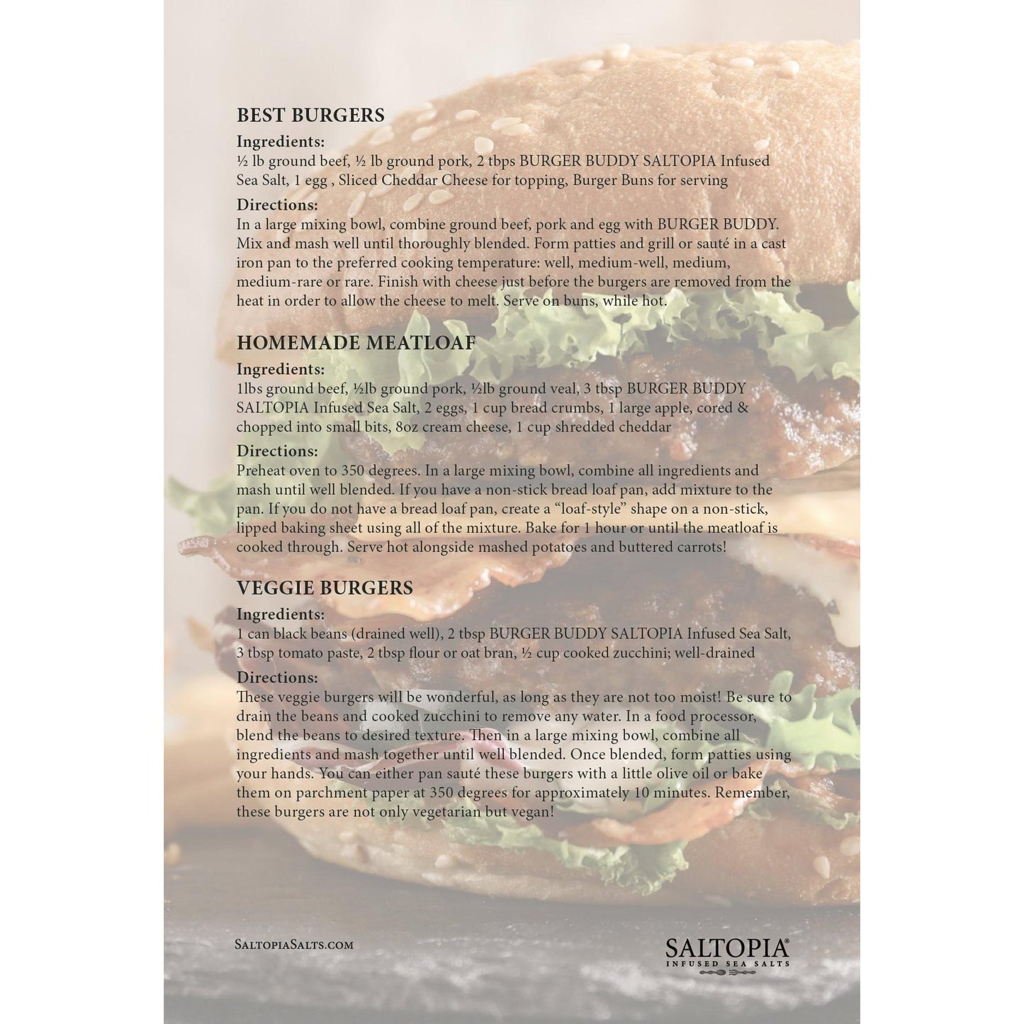 Smoky Blended Salt: BURGER BUDDY