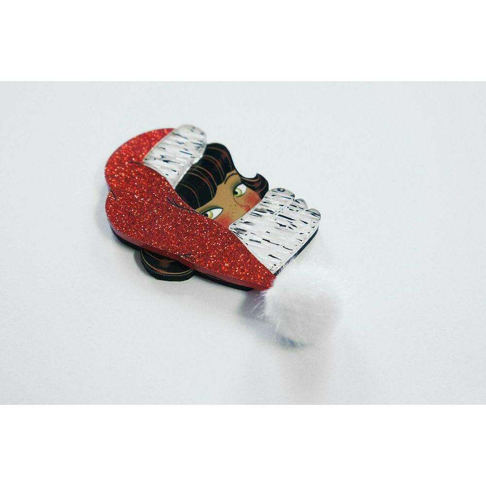 Santa Claus Hazel Brooch by Laliblue