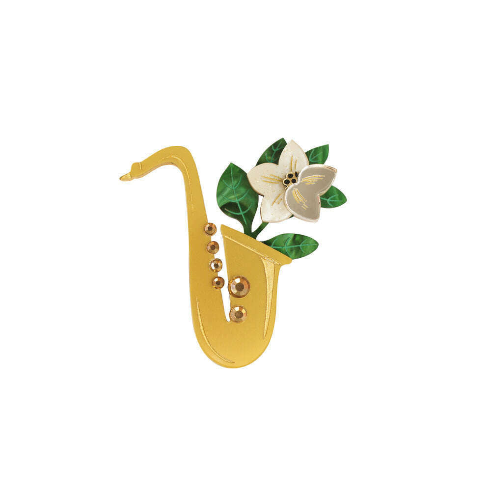 Saxophone Brooch by Laliblue