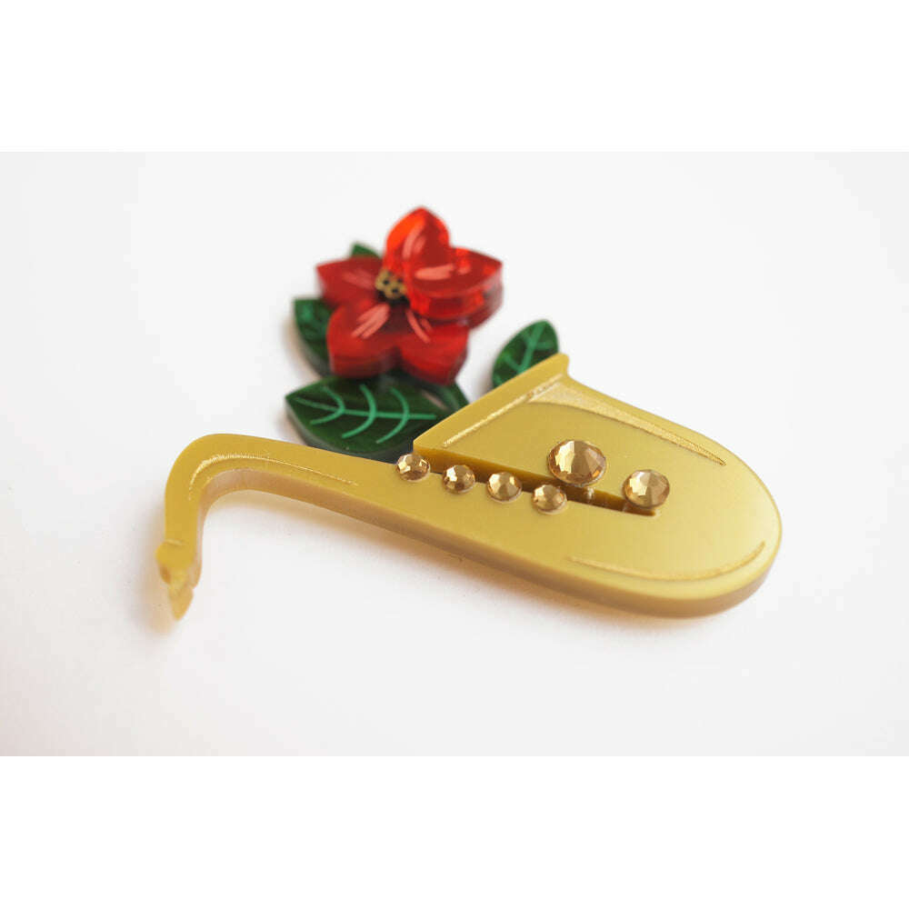 Saxophone Brooch by Laliblue