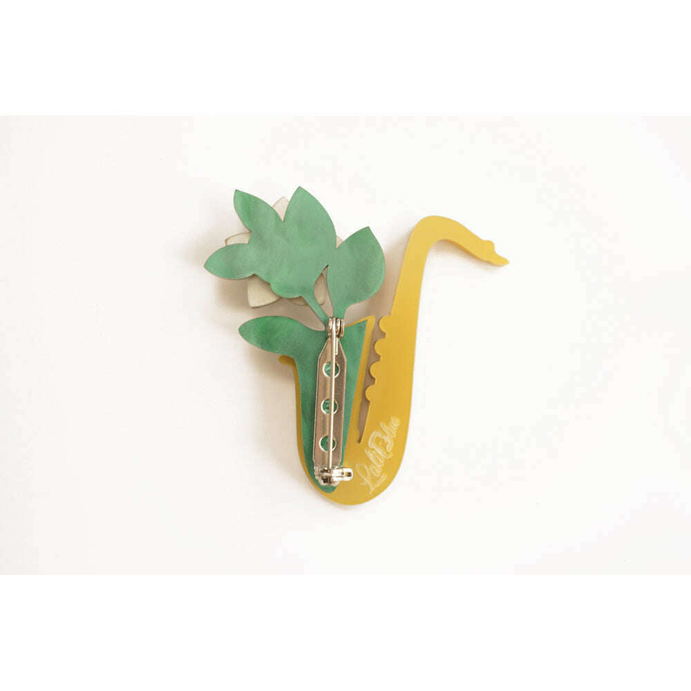 Saxophone Brooch by Laliblue
