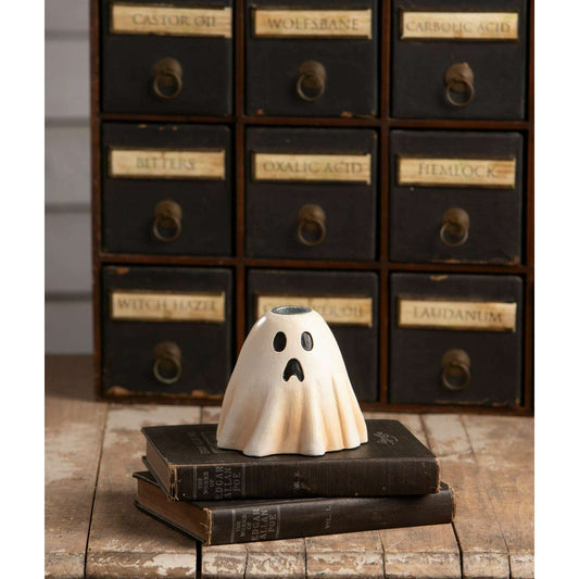 Scared Ghost Candlestick | Halloween Decor | Bethany Lowe