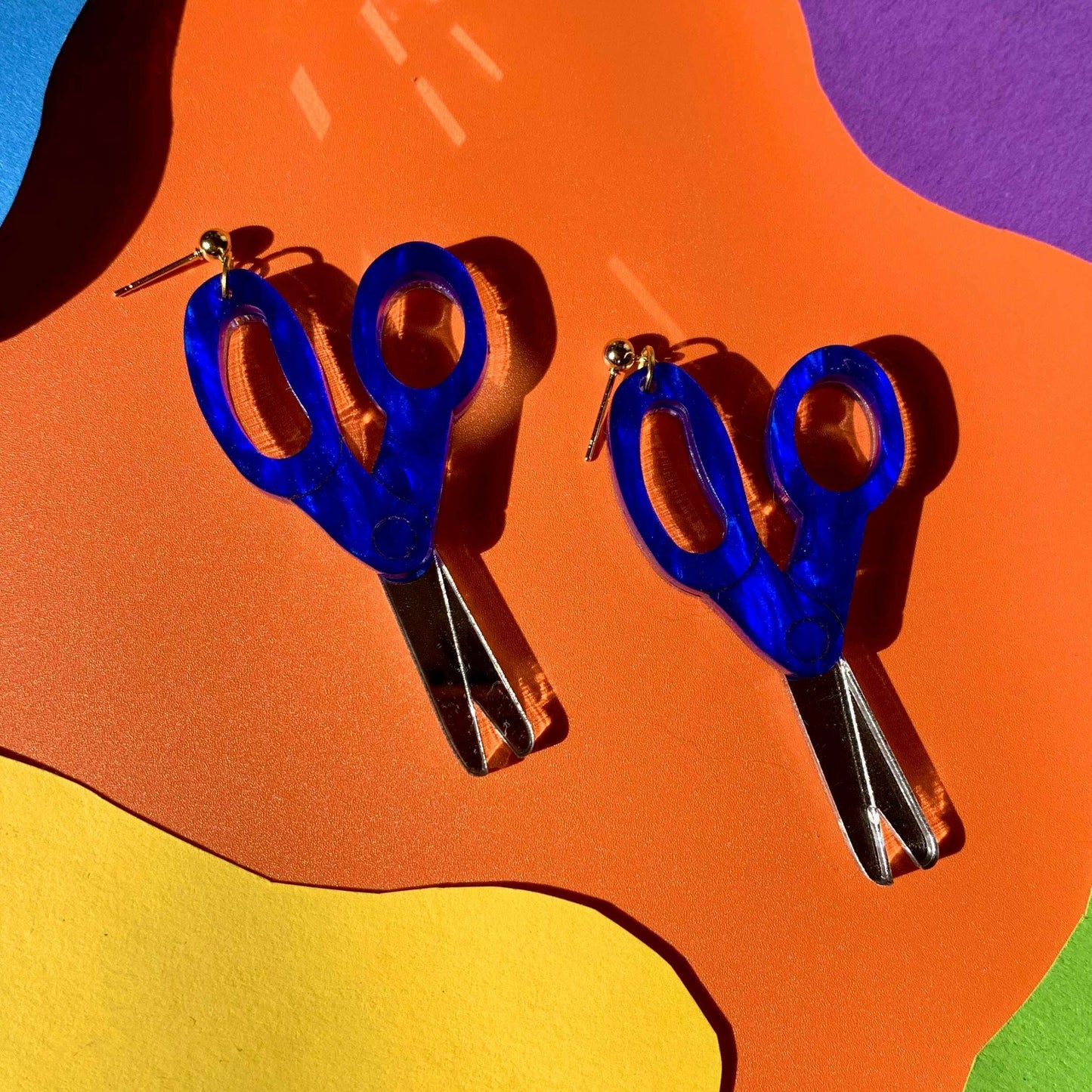 Scissors Acrylic Earrings