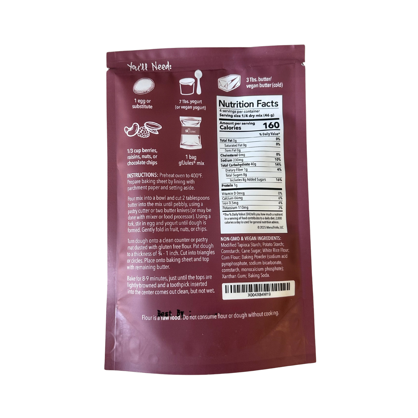 gfJules Gluten Free British Scones Mix