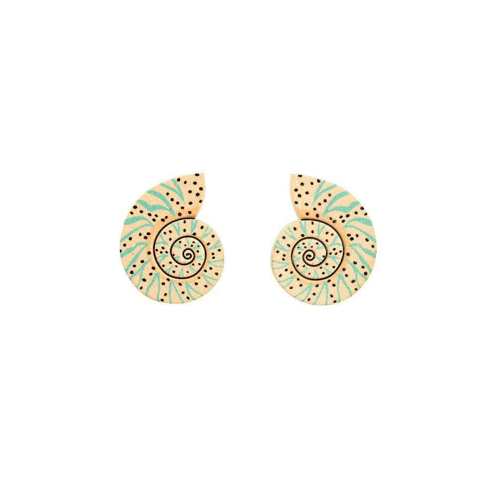 Sea Snail Earrings by Laliblue