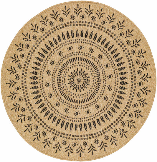 Beata Round Faux Jute Outdoor Rug - Clearance