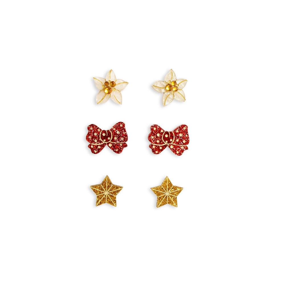 Set of 3 Christmas Earrings by Laliblue – Retro Statement Jewelry Laliblue