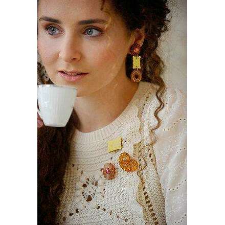 Set of 3 Cookie Brooches by Laliblue
