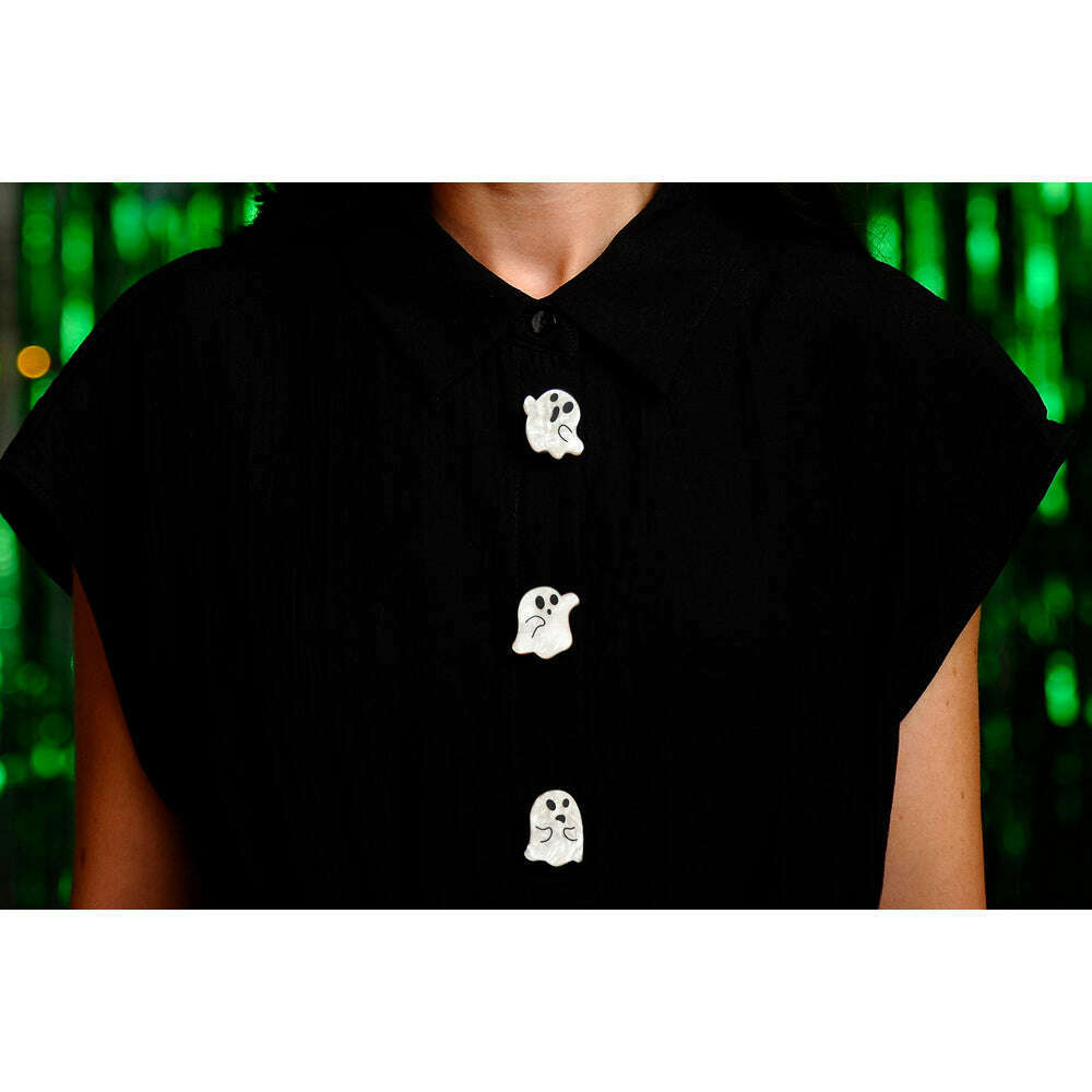 Set Of 4 Ghost Button Covers by Laliblue